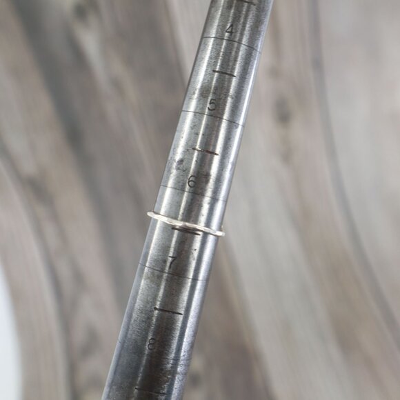 Chevron Stacking Ring Silver Gypsy Party Minimalist Bohemian Dainty Casual NWOT - Picture 10 of 12